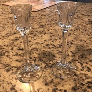 Crystal candle holders